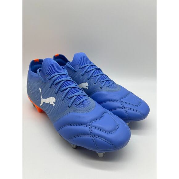 Puma Avant Pro ArmoYarns Leather Rugby Cleats Blue 106714-03 Men’s Size 9.5🛒 - Picture 11 of 12
